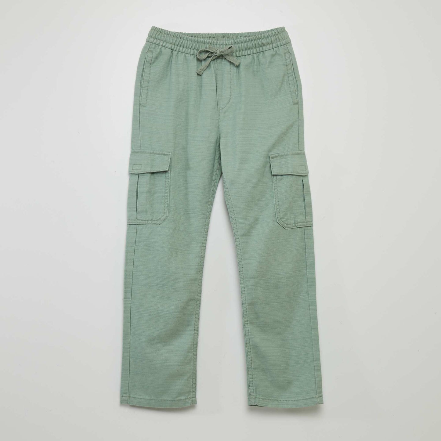 Trousers with flap pockets GREEN