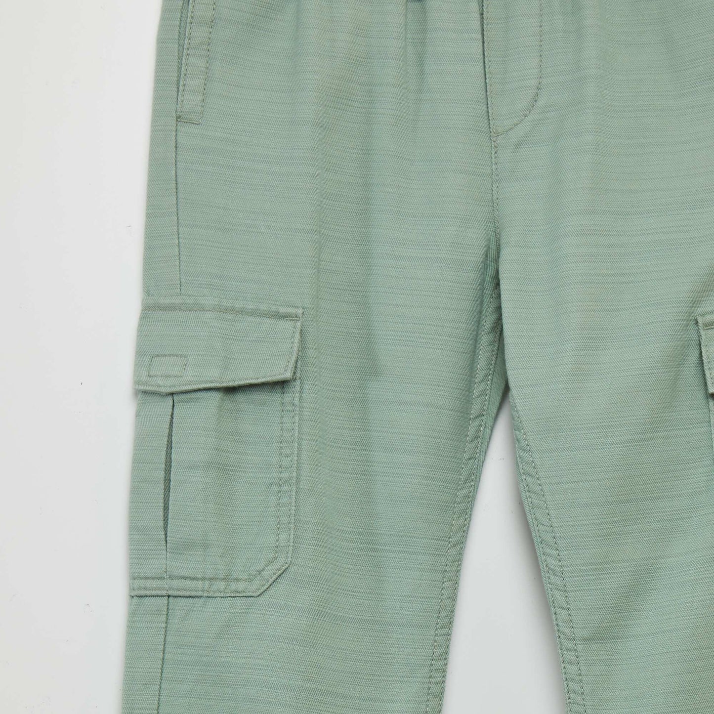 Trousers with flap pockets GREEN