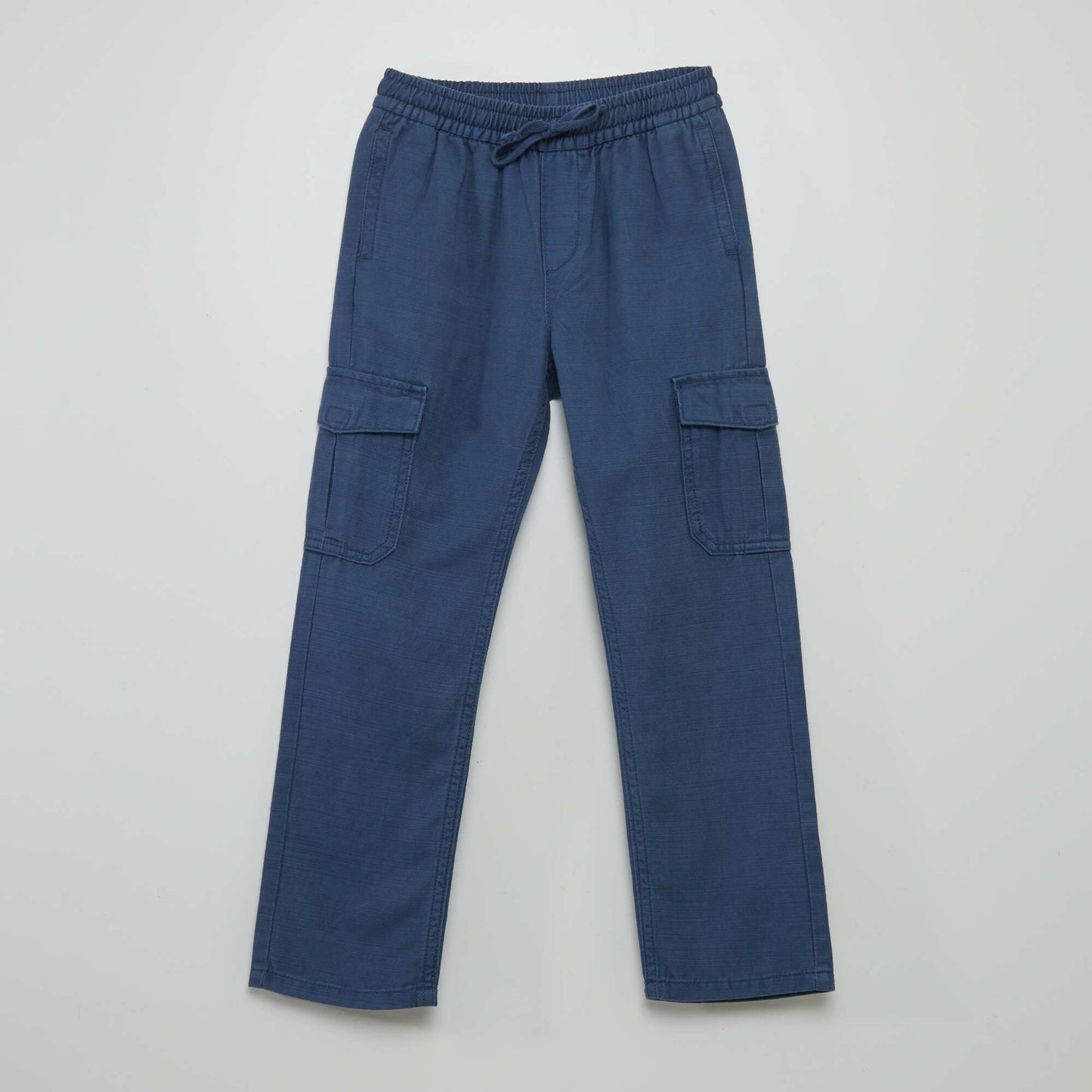 Trousers with flap pockets BLUE