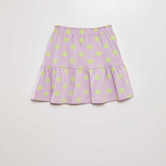 A-line cotton skirt WHITE