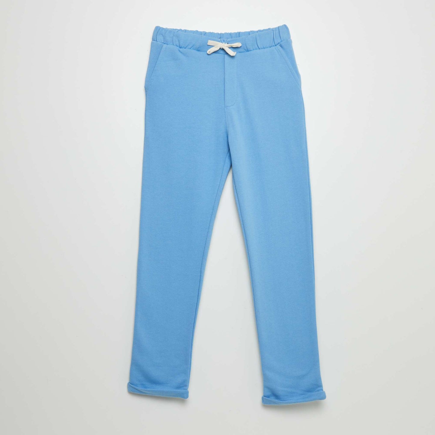 Lightweight sweatshirt fabric trousers BLUE