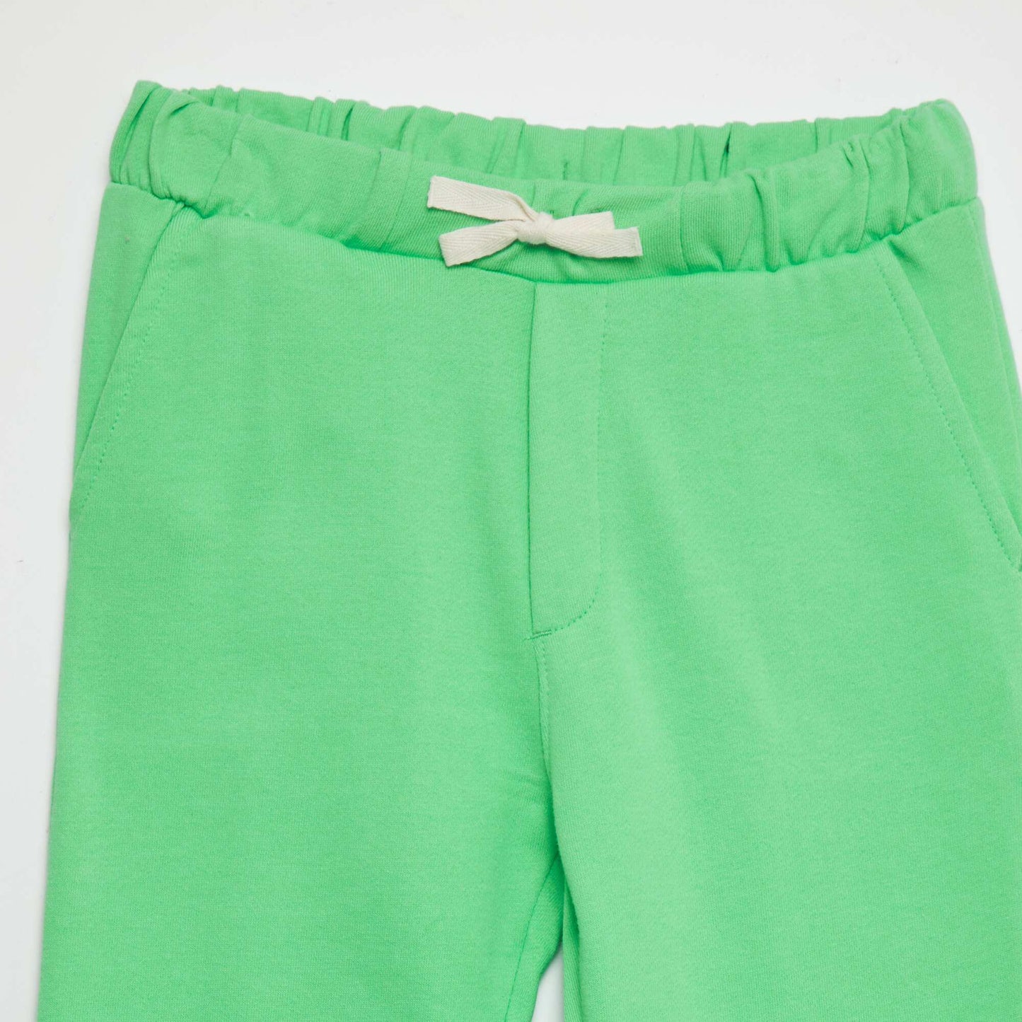 Lightweight sweatshirt fabric trousers GREEN