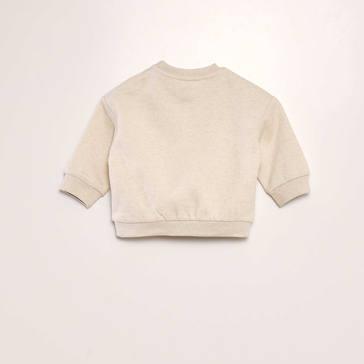 Plain oversized sweatshirt BEIGE