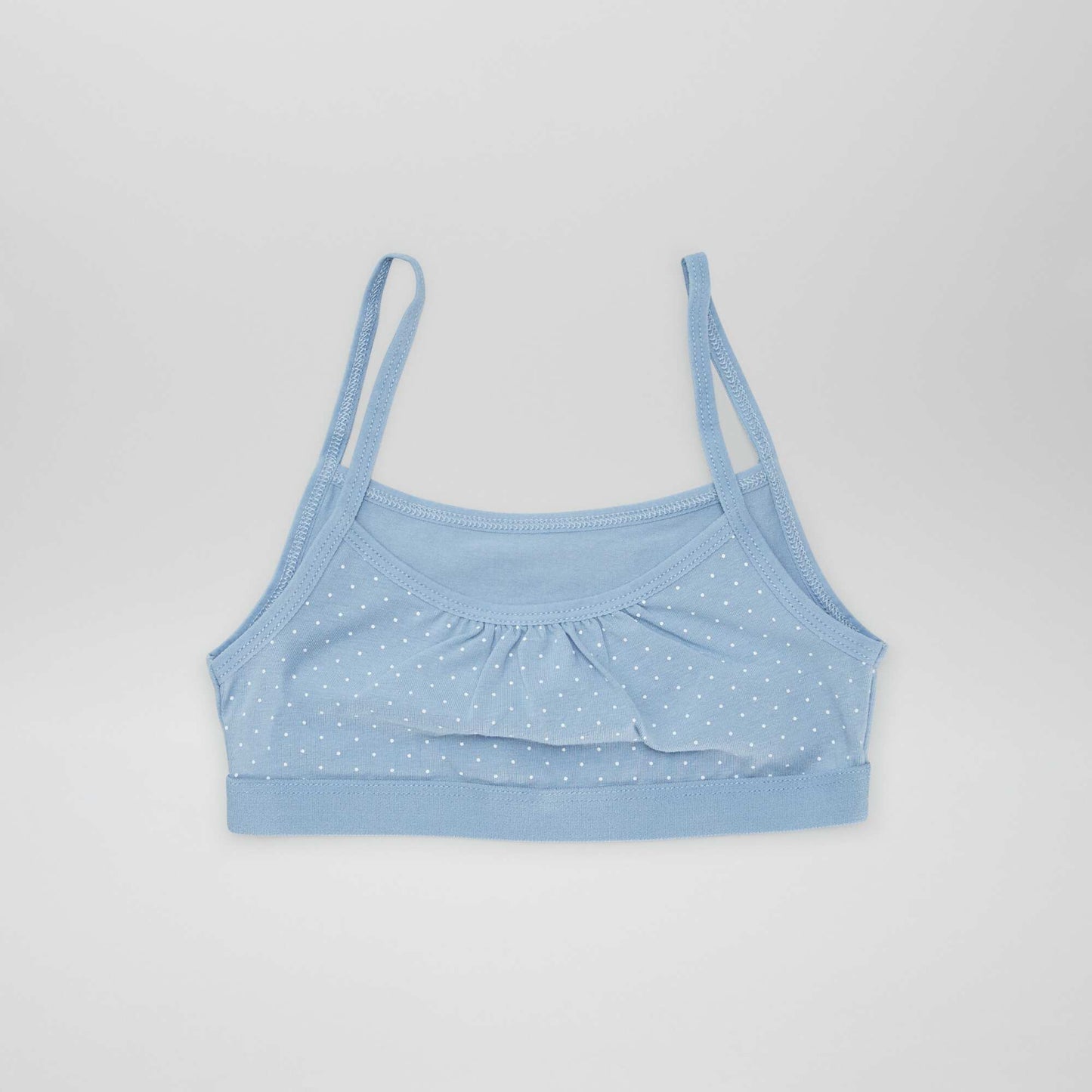 Jersey crop tops with spaghetti straps - Pack of 2 BLUE