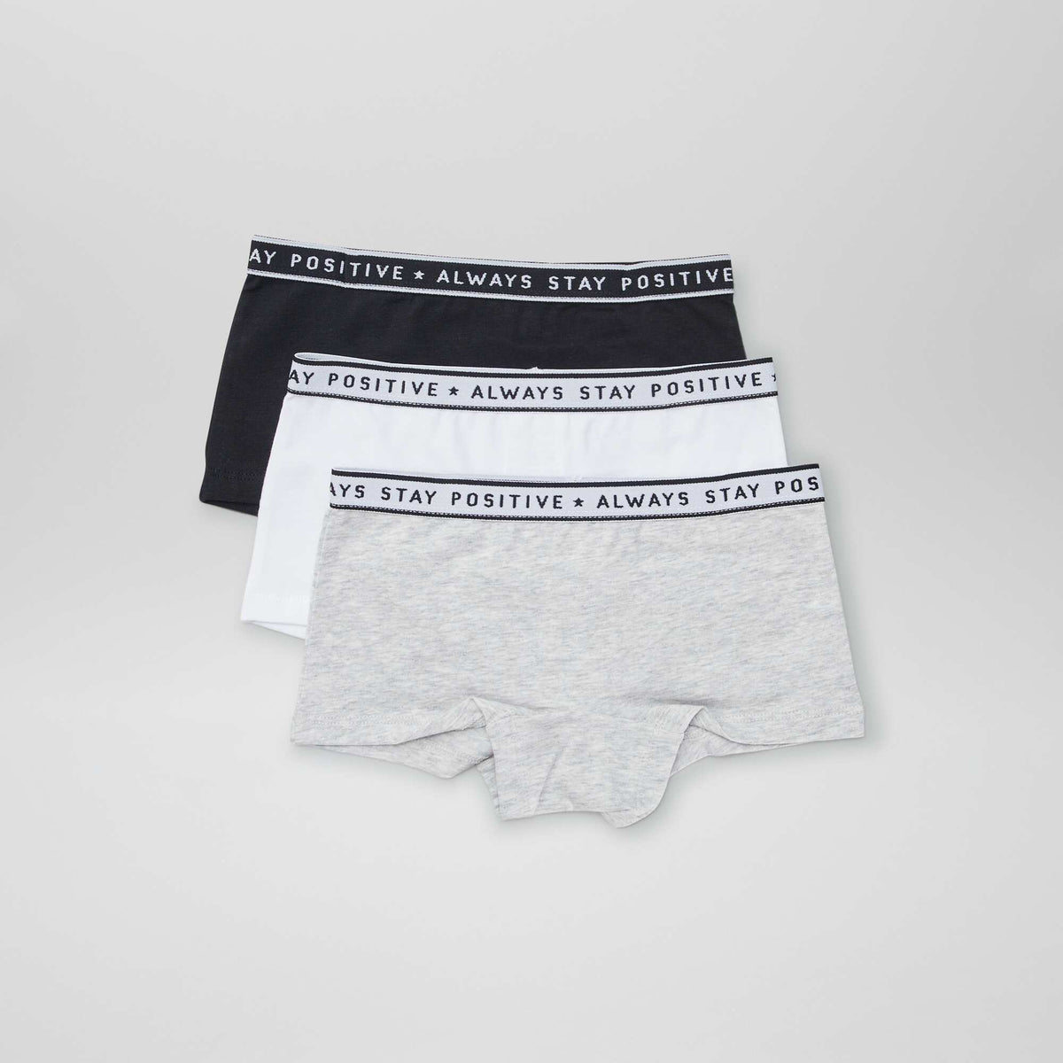 Pack of 3 Jersey Shorties BLACK