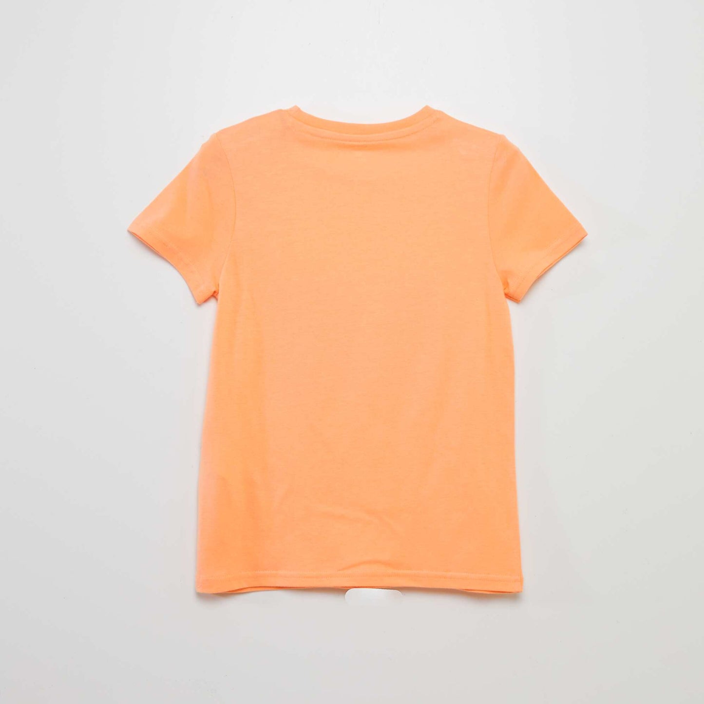 Printed jersey knit T-shirt ORANGE