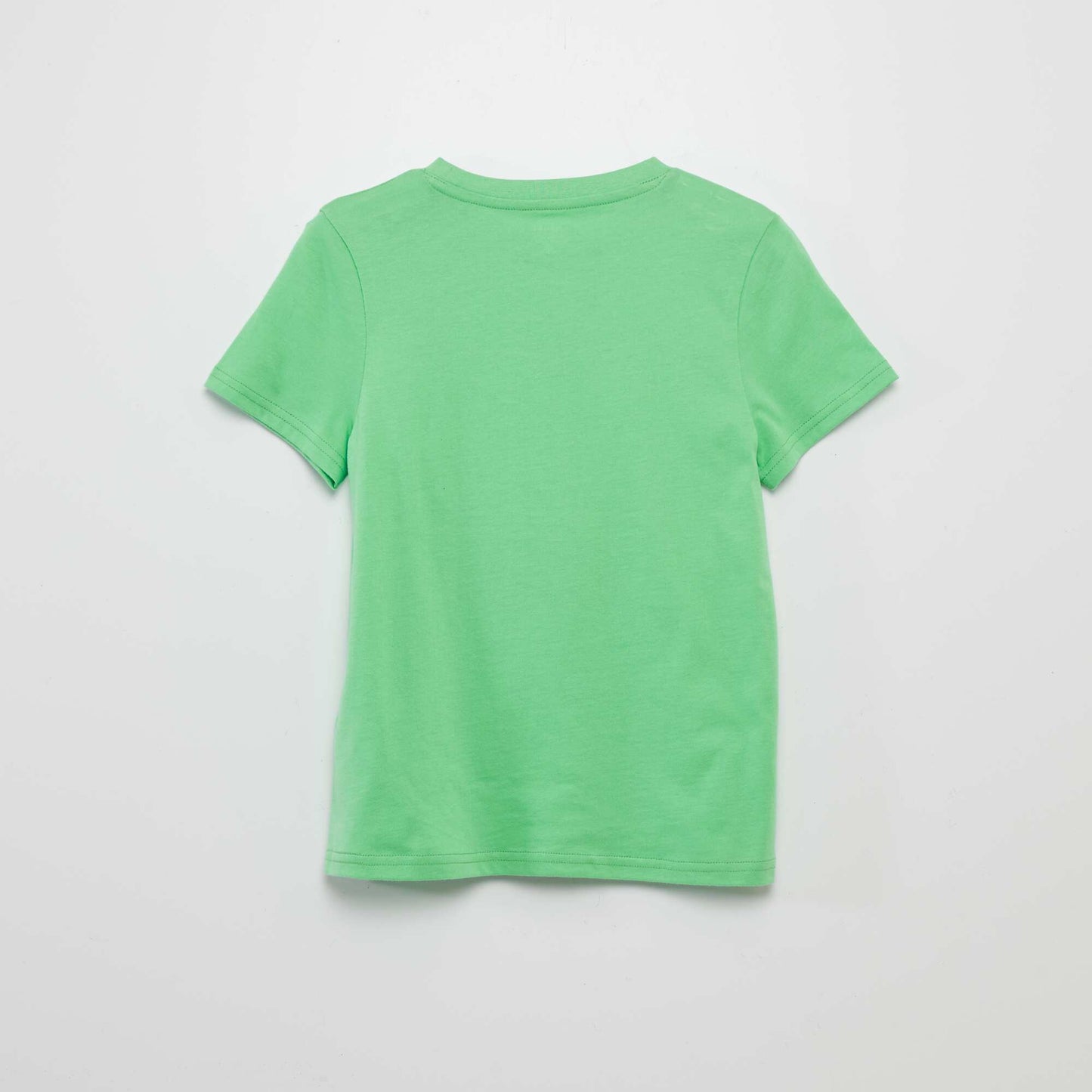 Printed jersey knit T-shirt GREEN