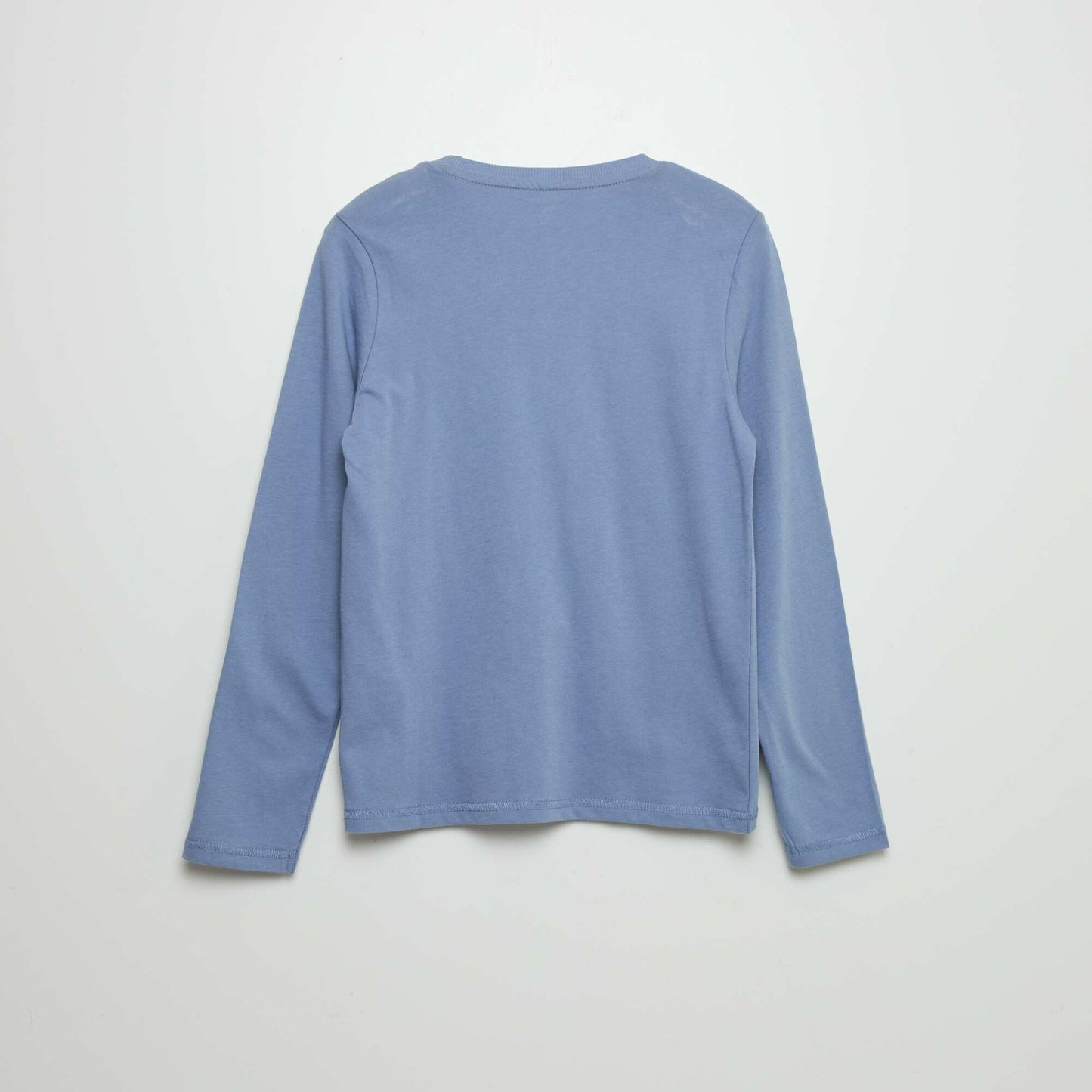 Long-sleeved cotton T-shirt BLUE