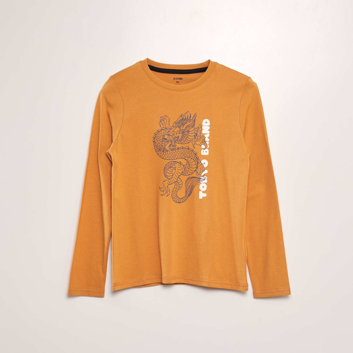 Long-sleeved cotton T-shirt YELLOW