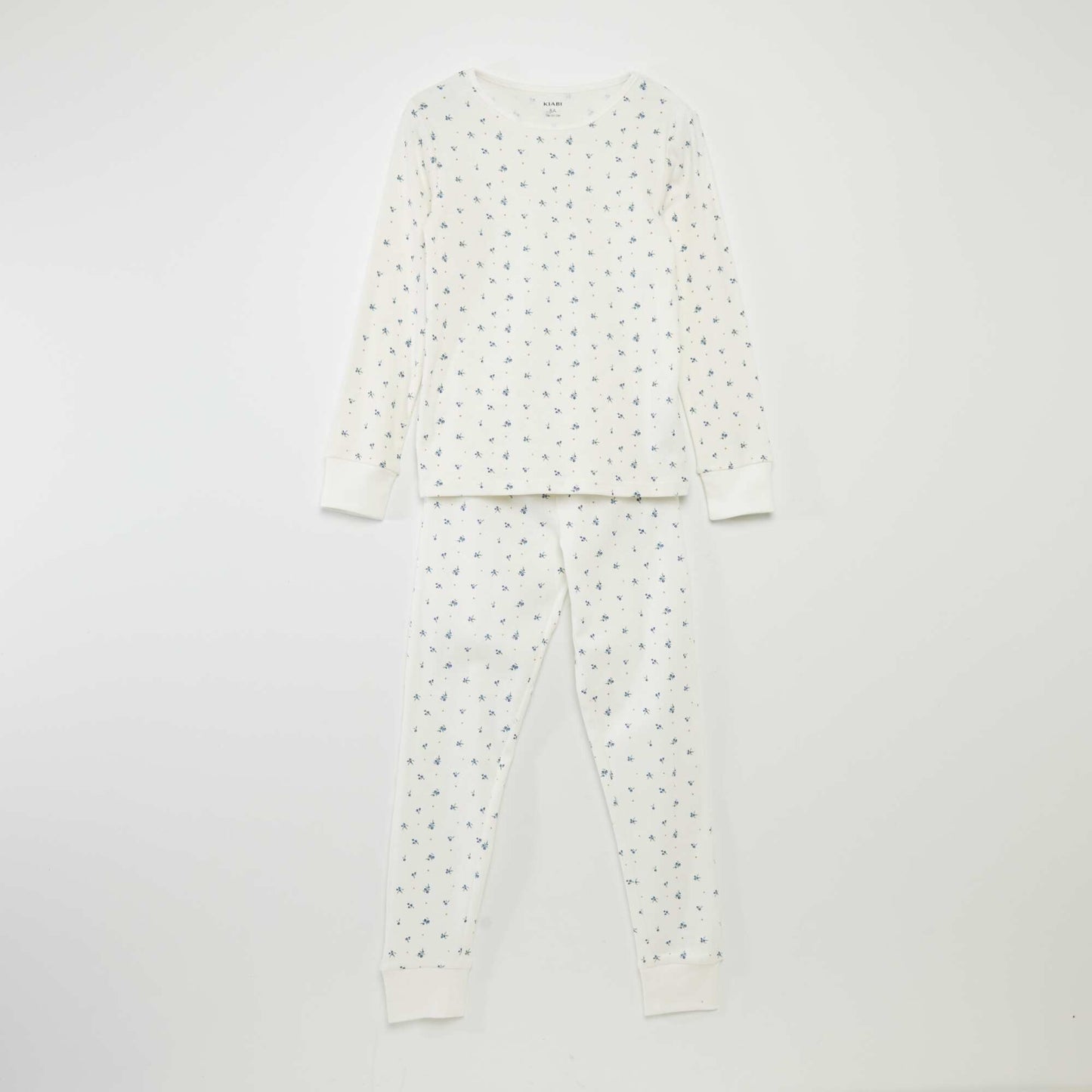 Fantasy Print Pajama Set - 2 Piece WHITE