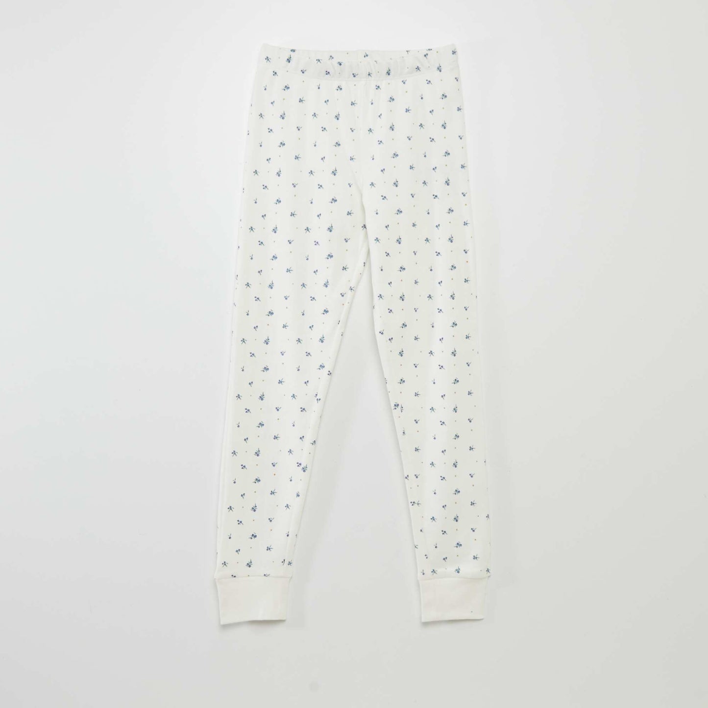 Fantasy Print Pajama Set - 2 Piece WHITE