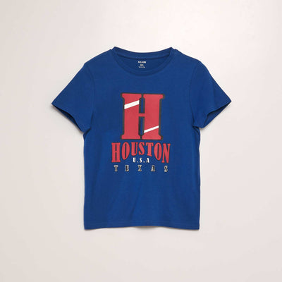 Printed jersey T-shirt WHITE