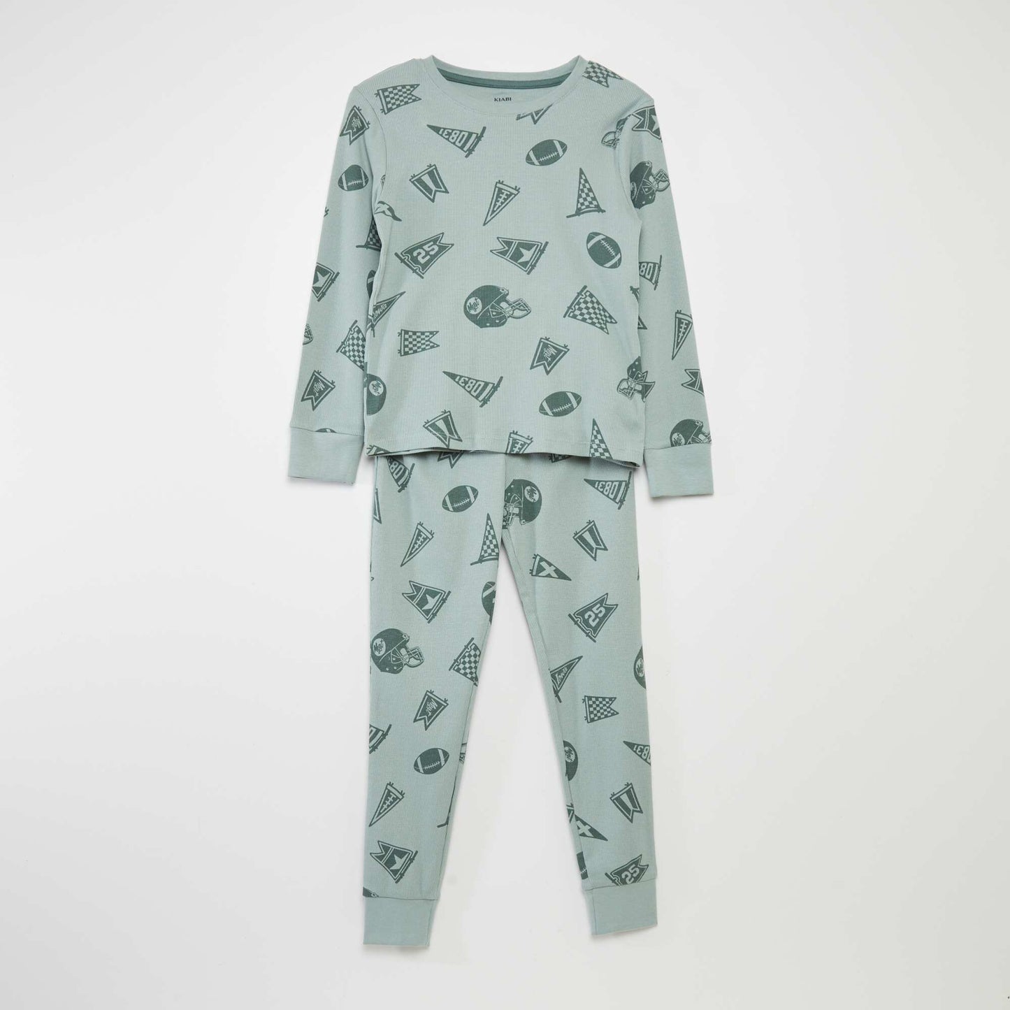 Printed Pajama Set - 2 Piece GREEN