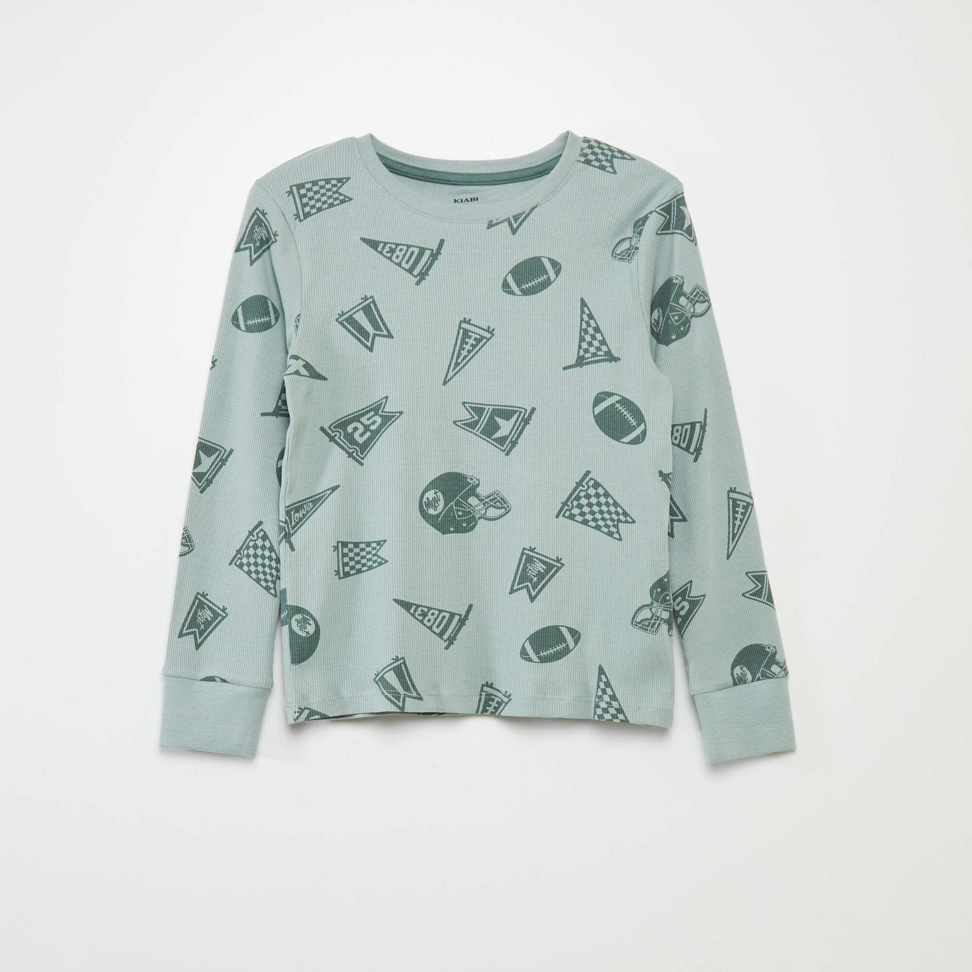 Printed Pajama Set - 2 Piece GREEN