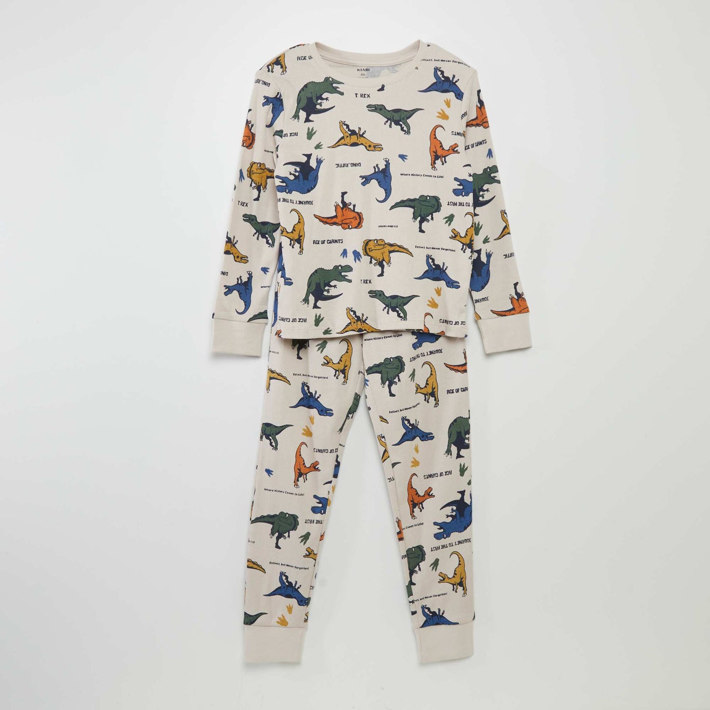 Printed Pajama Set - 2 Piece BEIGE