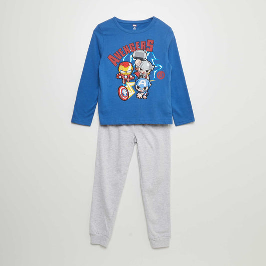 'Avengers' printed pajama set - 2 pieces BLUE