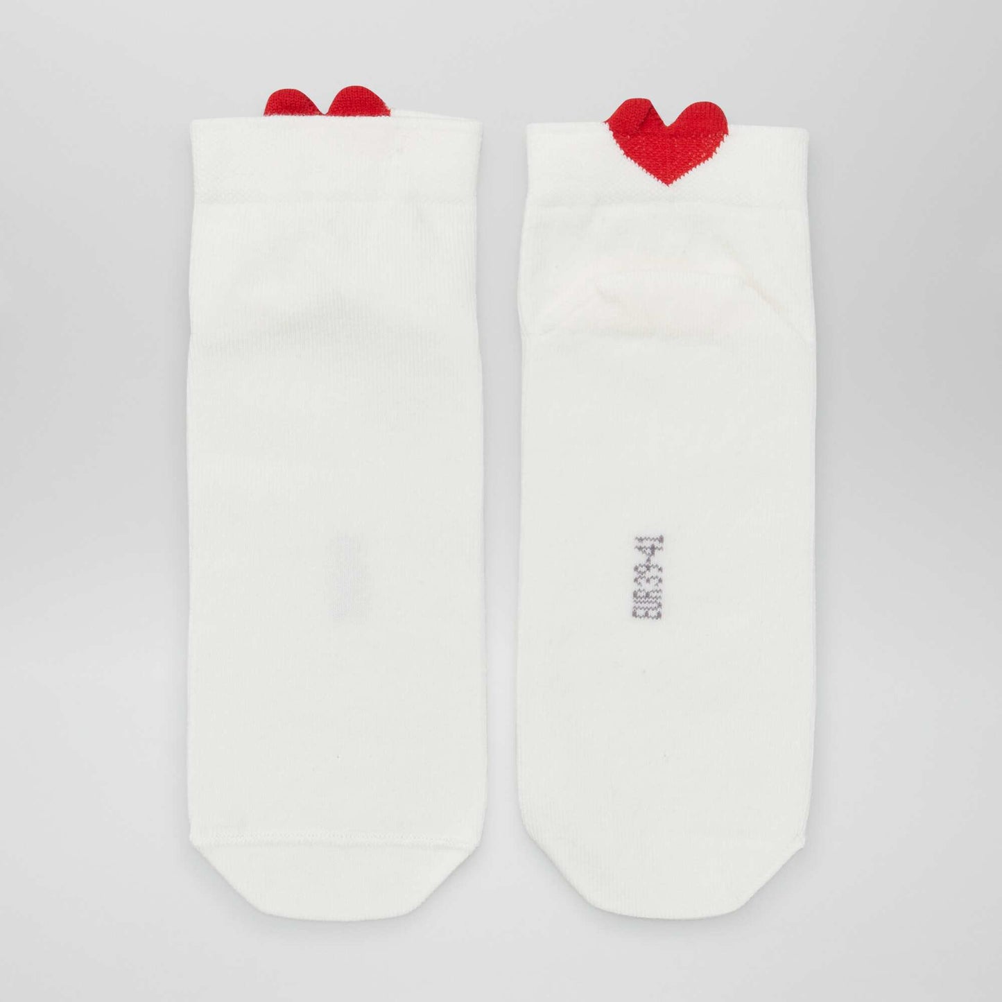 Pack of 3 pairs of 'heart' socks WHITE