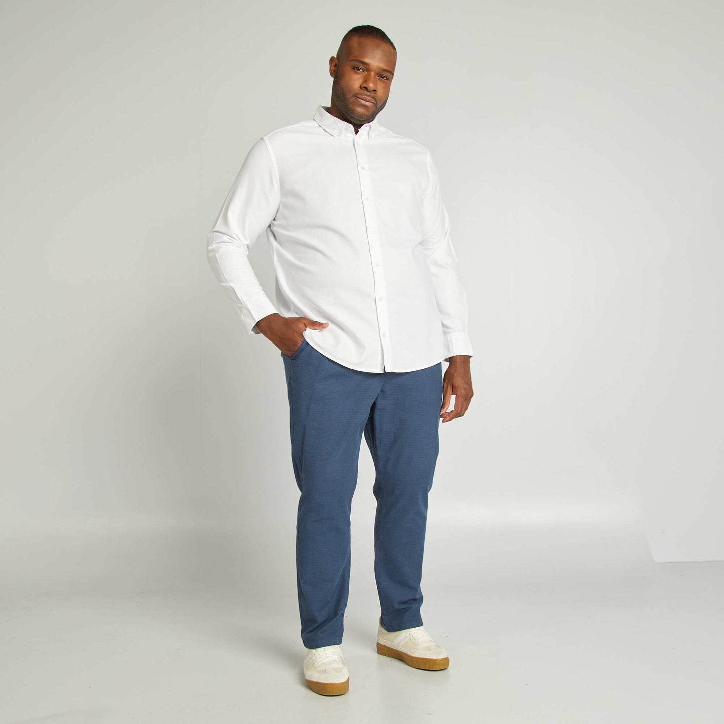 Oxford cotton shirt white