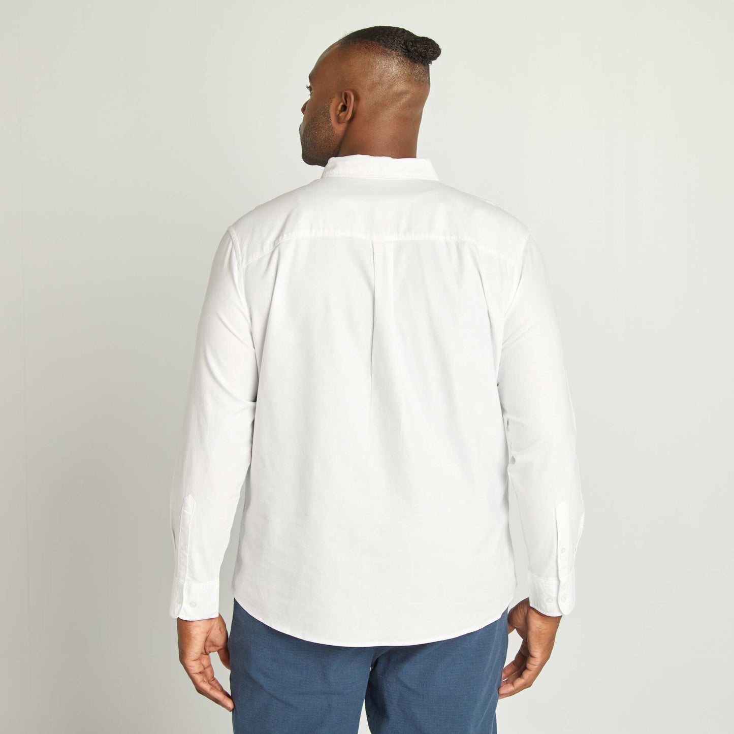 Oxford cotton shirt white