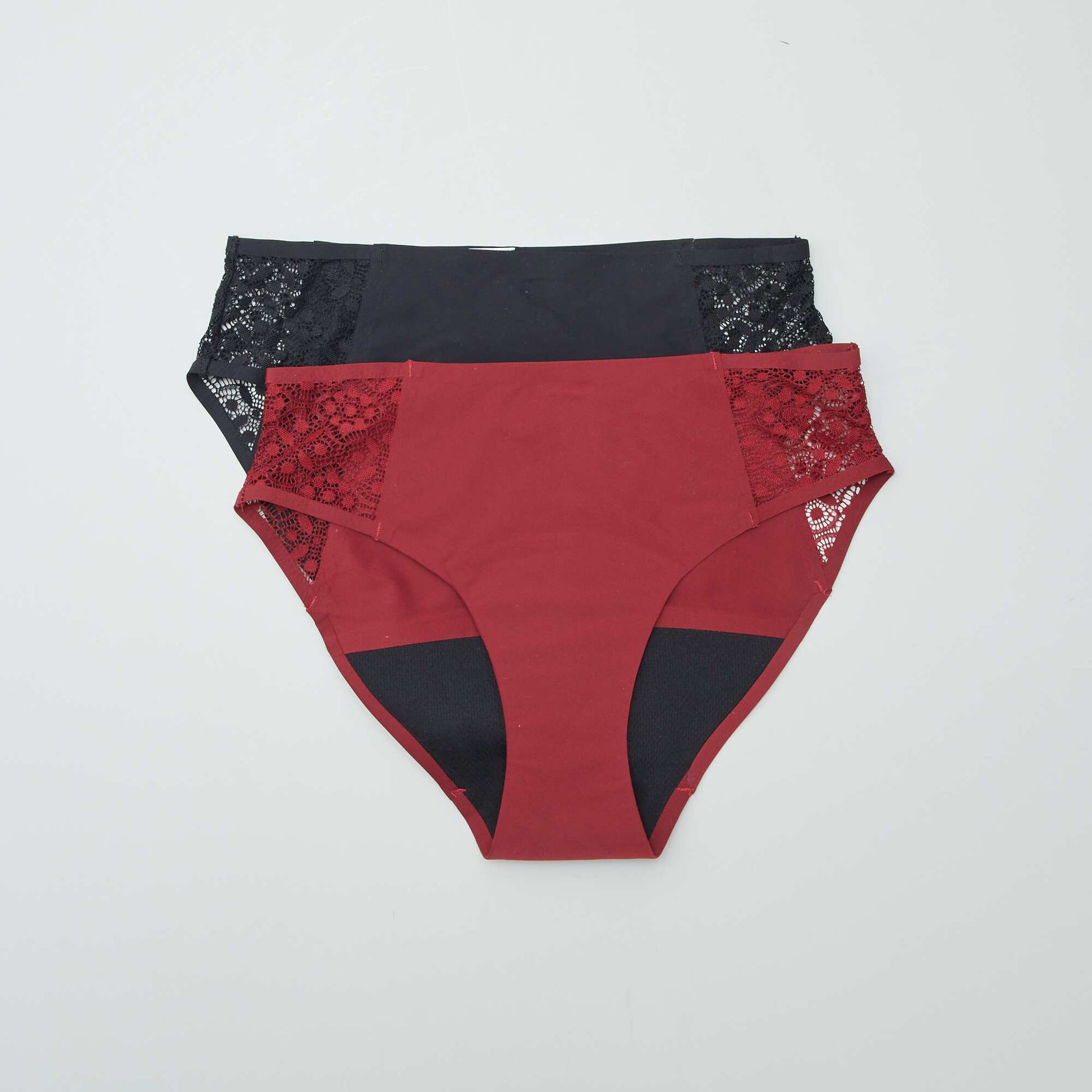 Pack of 2 Light Flow Period Panties RED