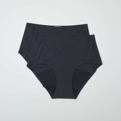 Pack of 2 pairs of light-flow period pants BLACK