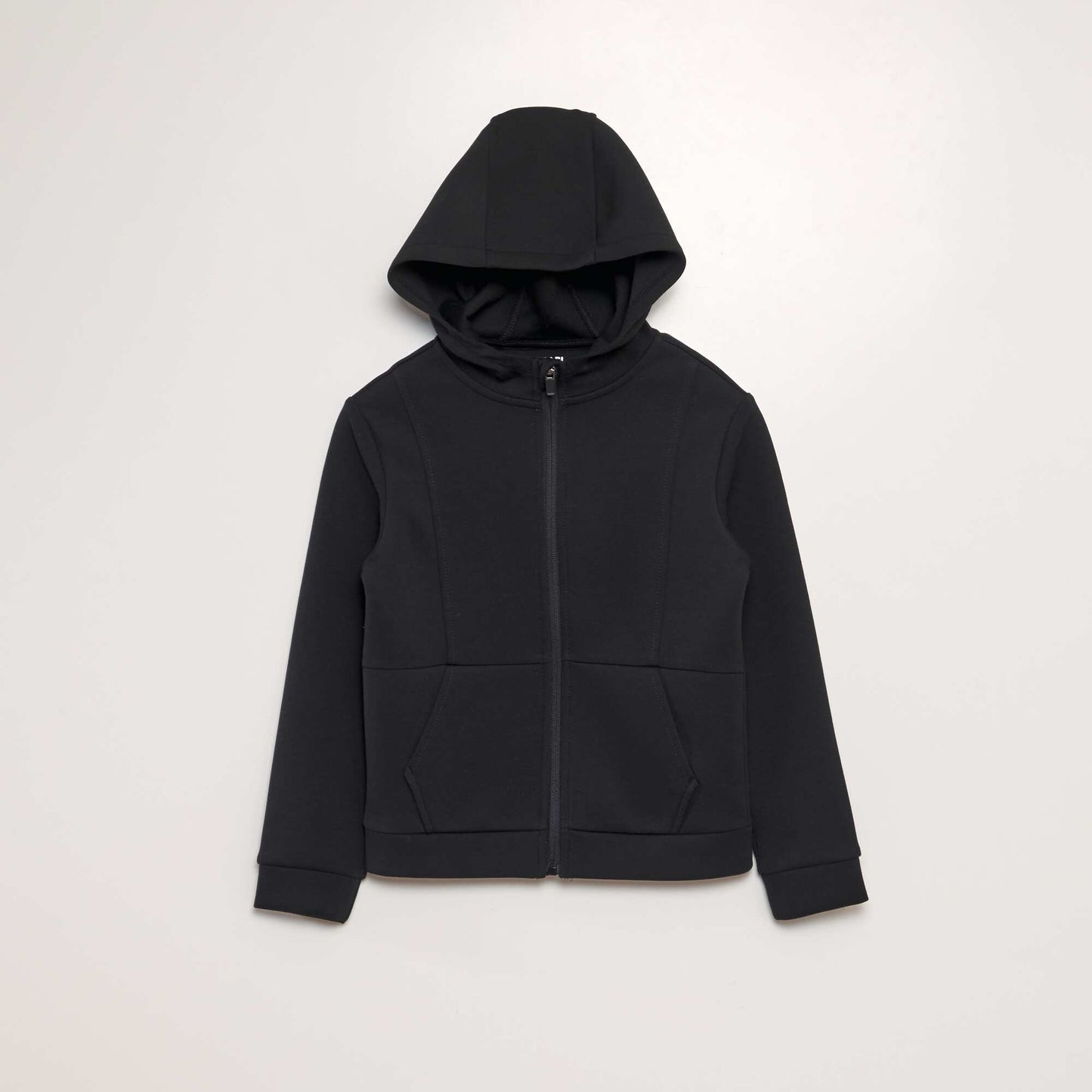 Zip-up hoodie black