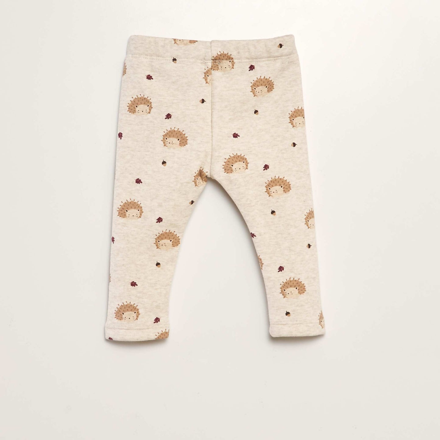 Sweatshirt fabric trousers with bow BEIGE