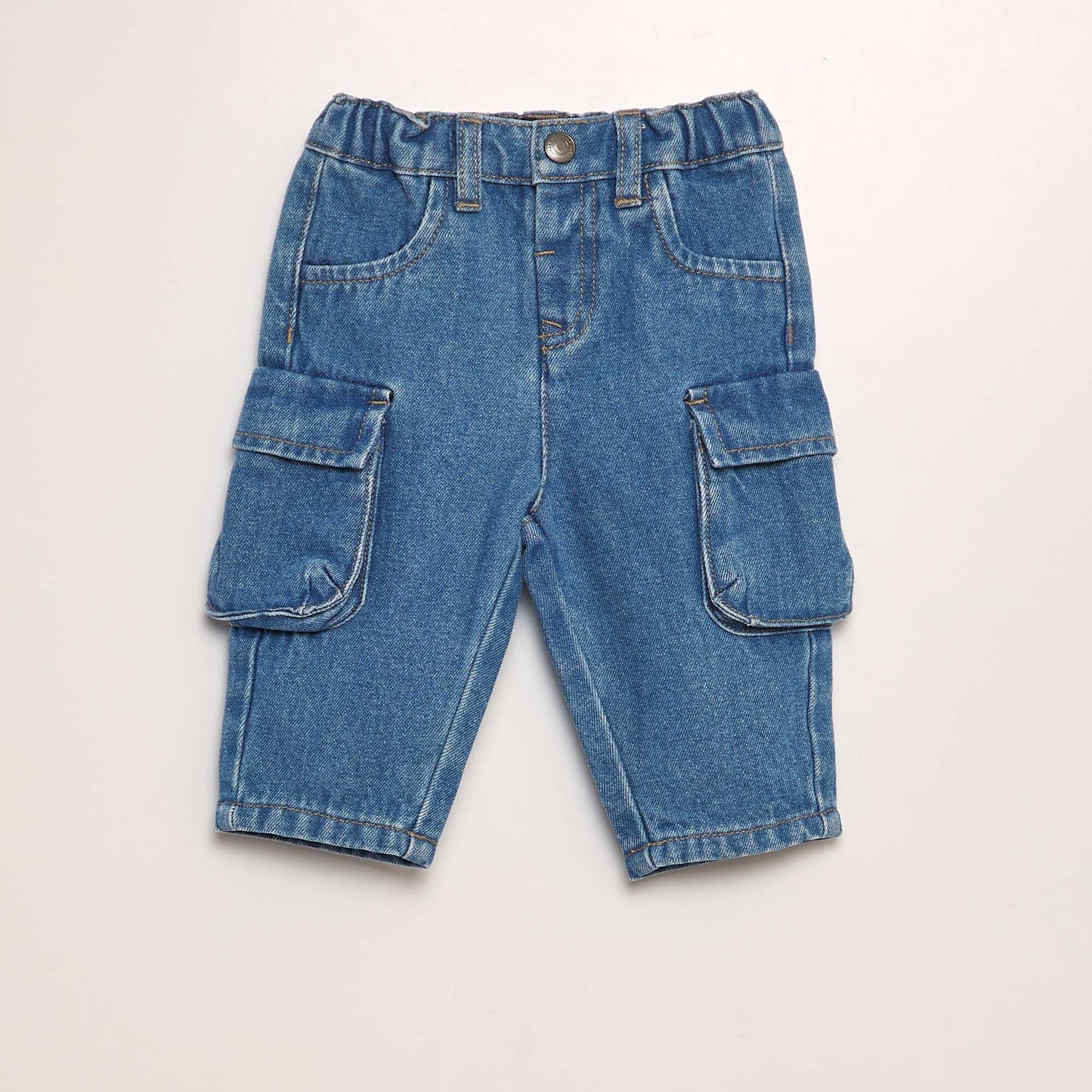 Denim trousers with pockets BLUE