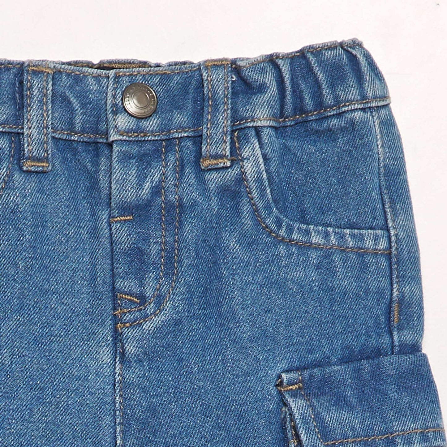 Denim trousers with pockets BLUE