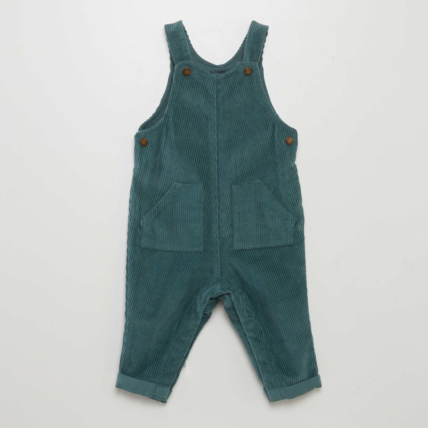 Velour dungarees GREEN