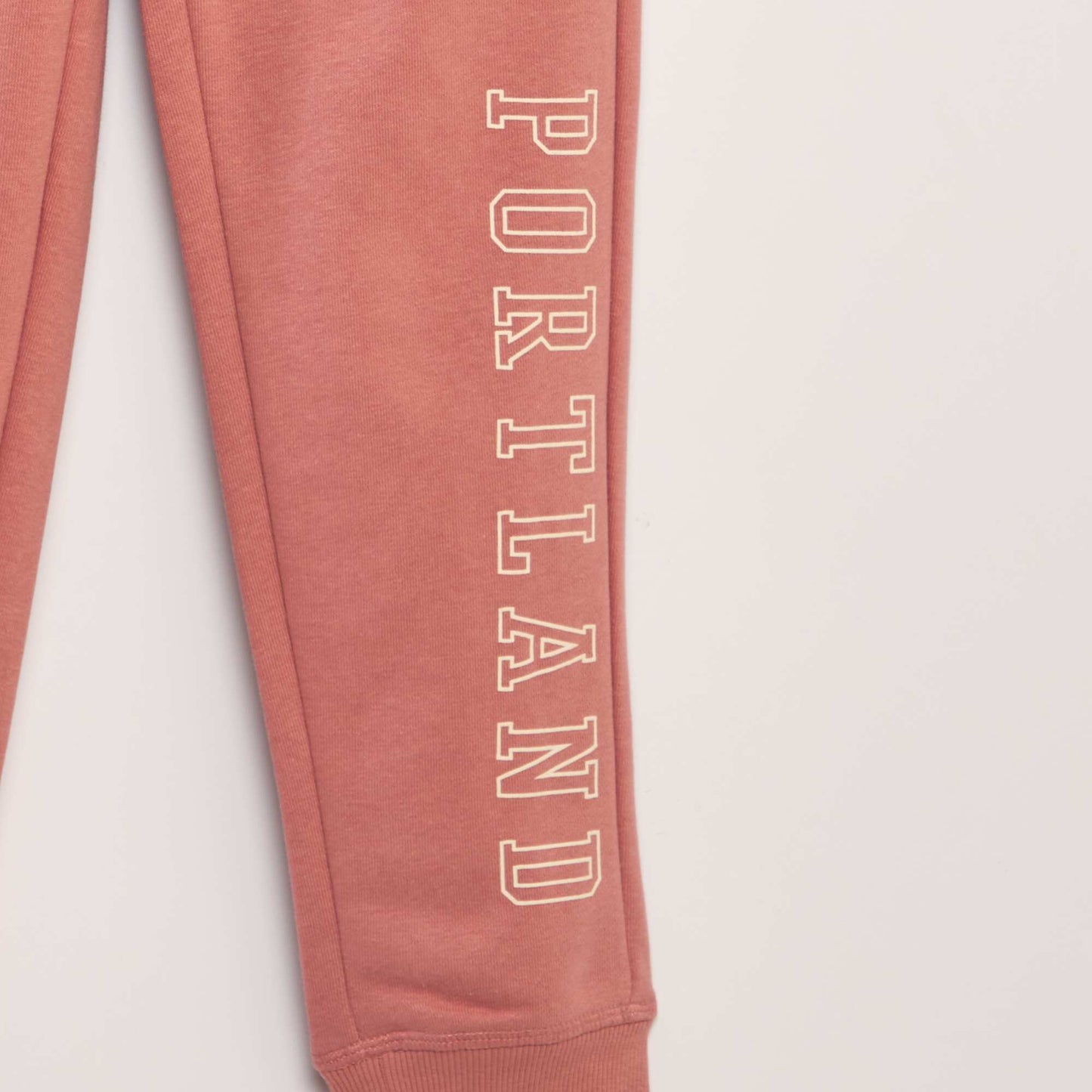 Lightweight sweatshirt fabric joggers PINK