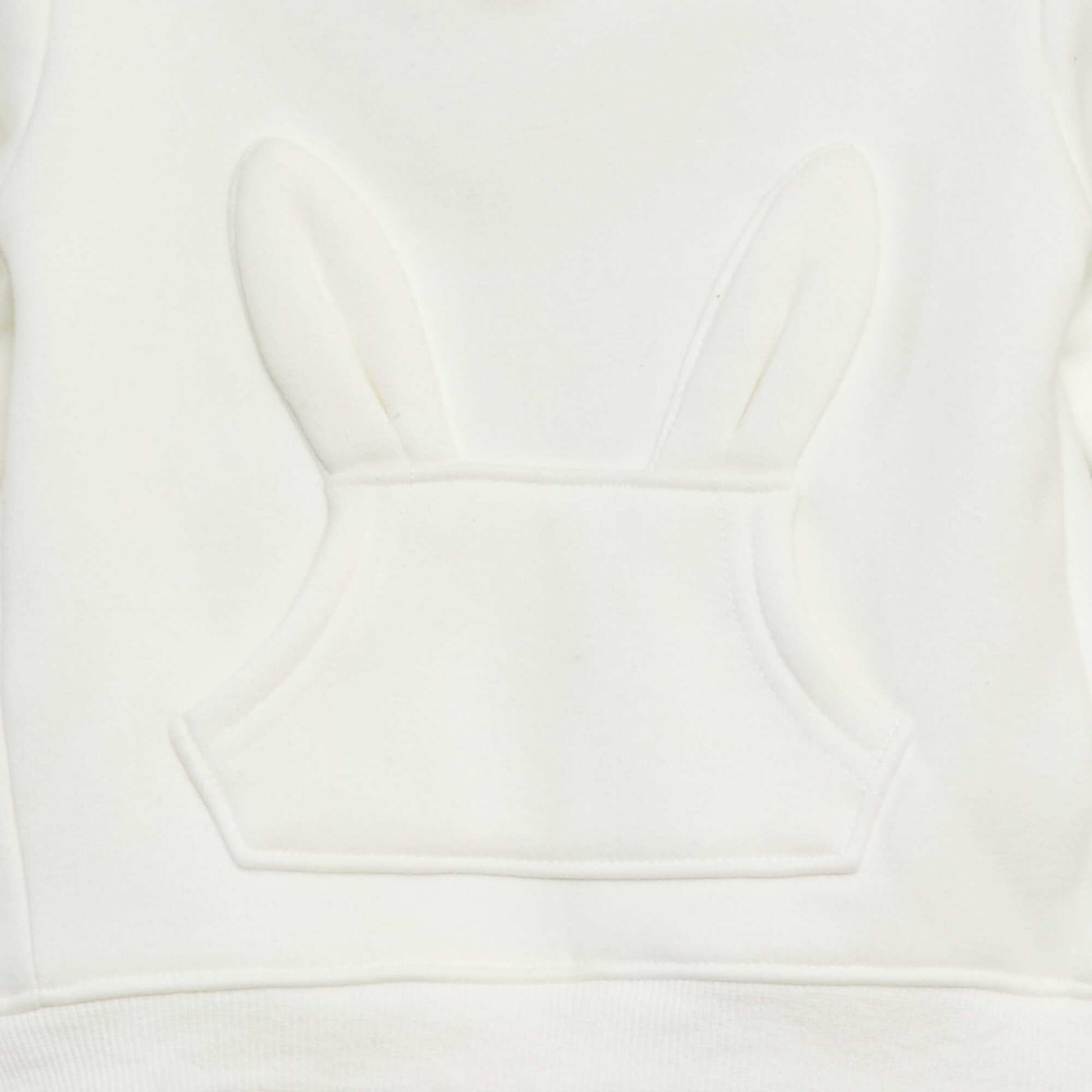 Embellished hoodie WHITE