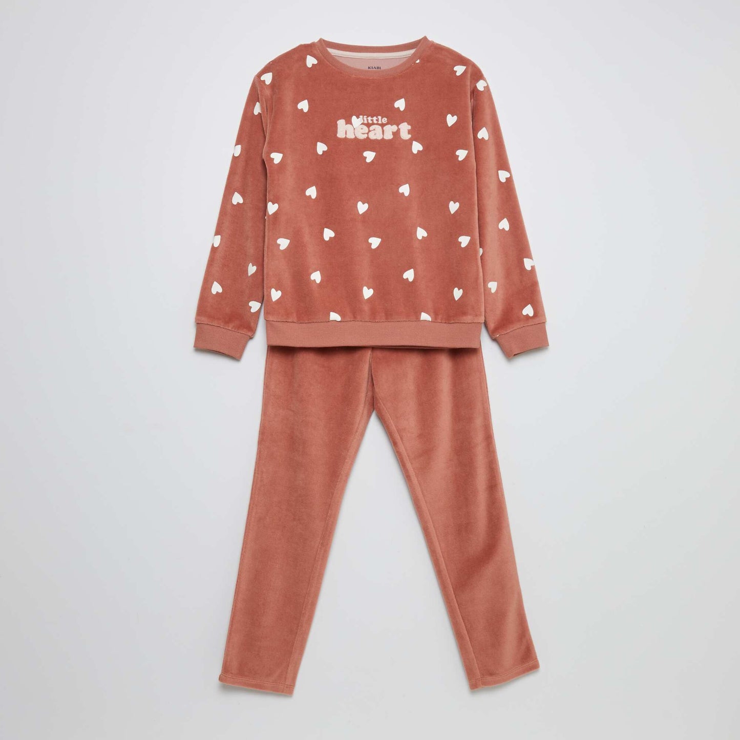 Printed velour pyjamas RED