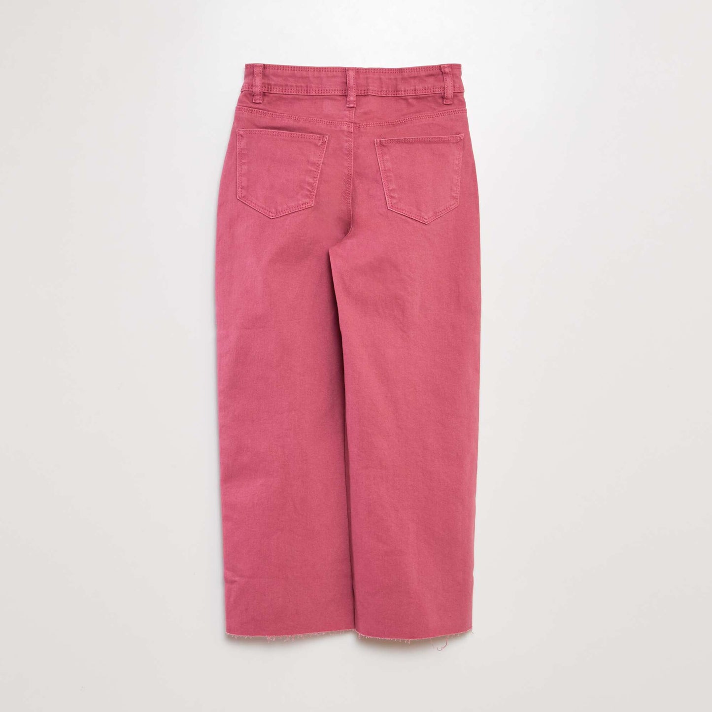 High-rise wide-leg jeans PINK