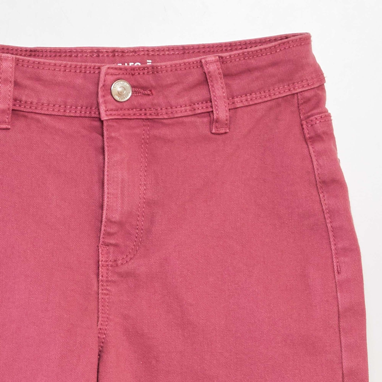 High-rise wide-leg jeans PINK