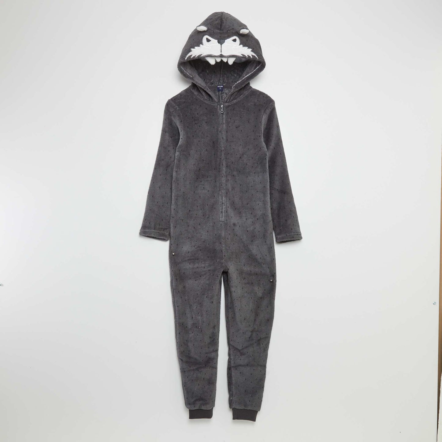 Bear fleece sleep onesie GREY