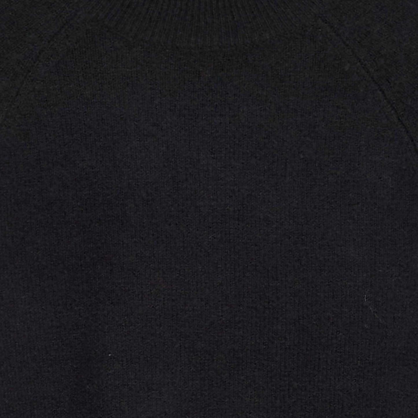 Round-neck knit jumper black