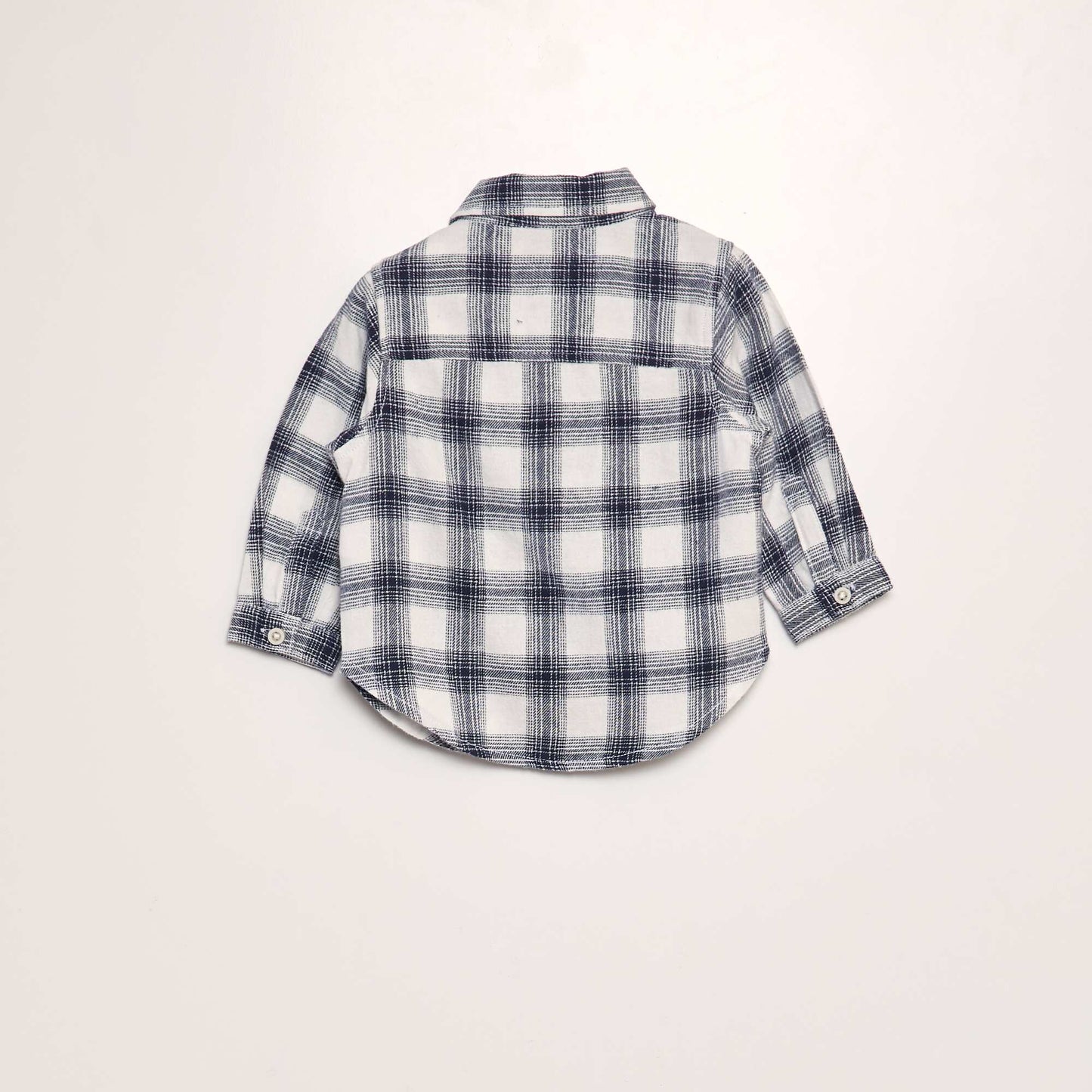 Checked flannel shirt BLACK