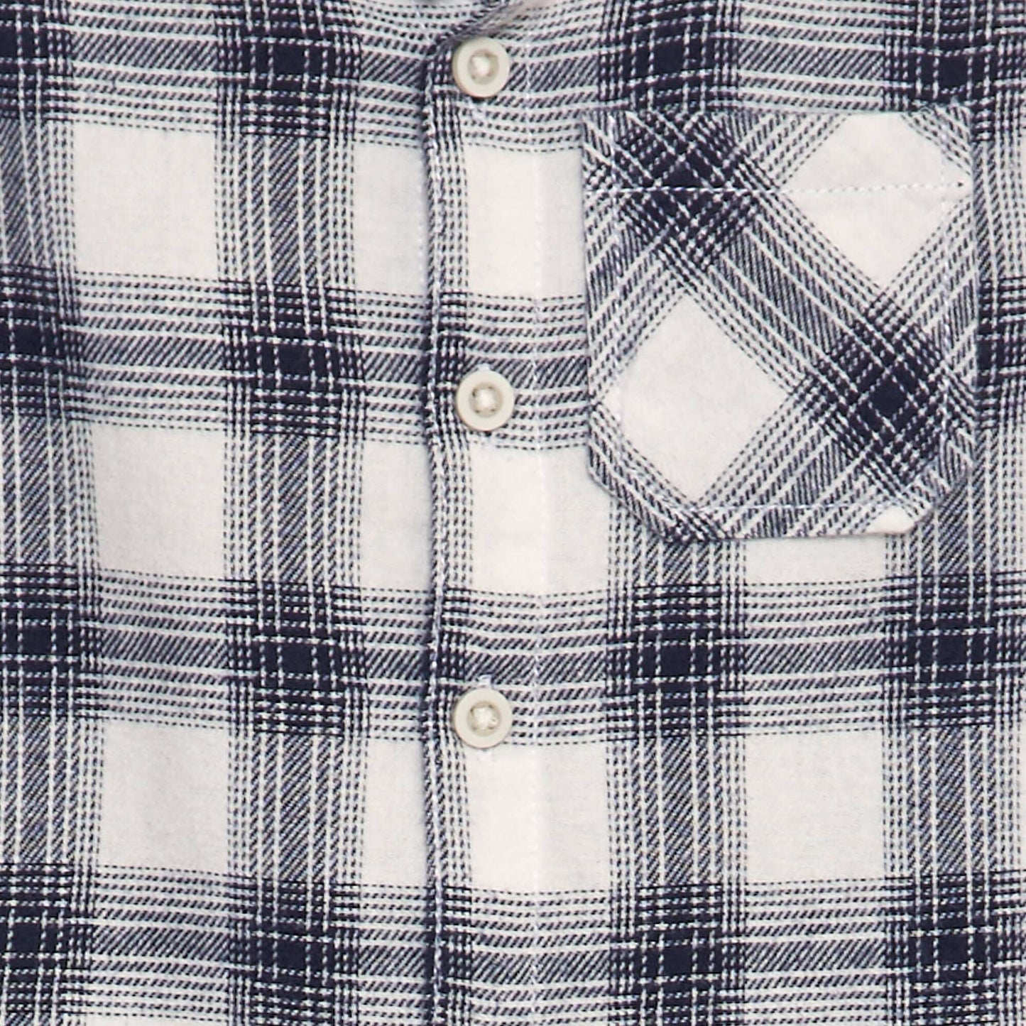 Checked flannel shirt BLACK