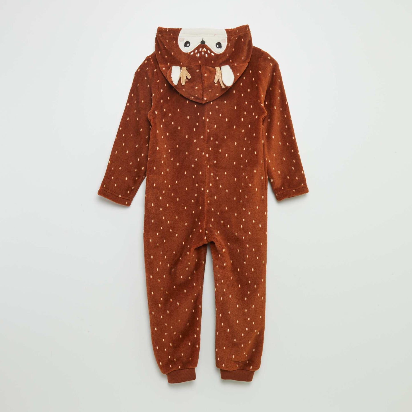 Deer fleece sleep onesie BROWN