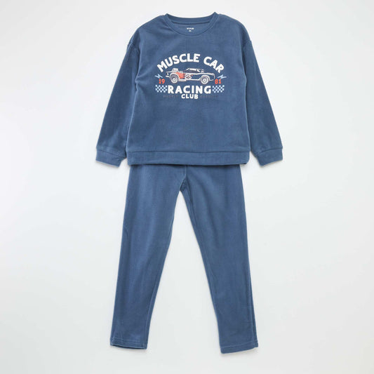 Fleece pyjama set - Two-piece set BLUE