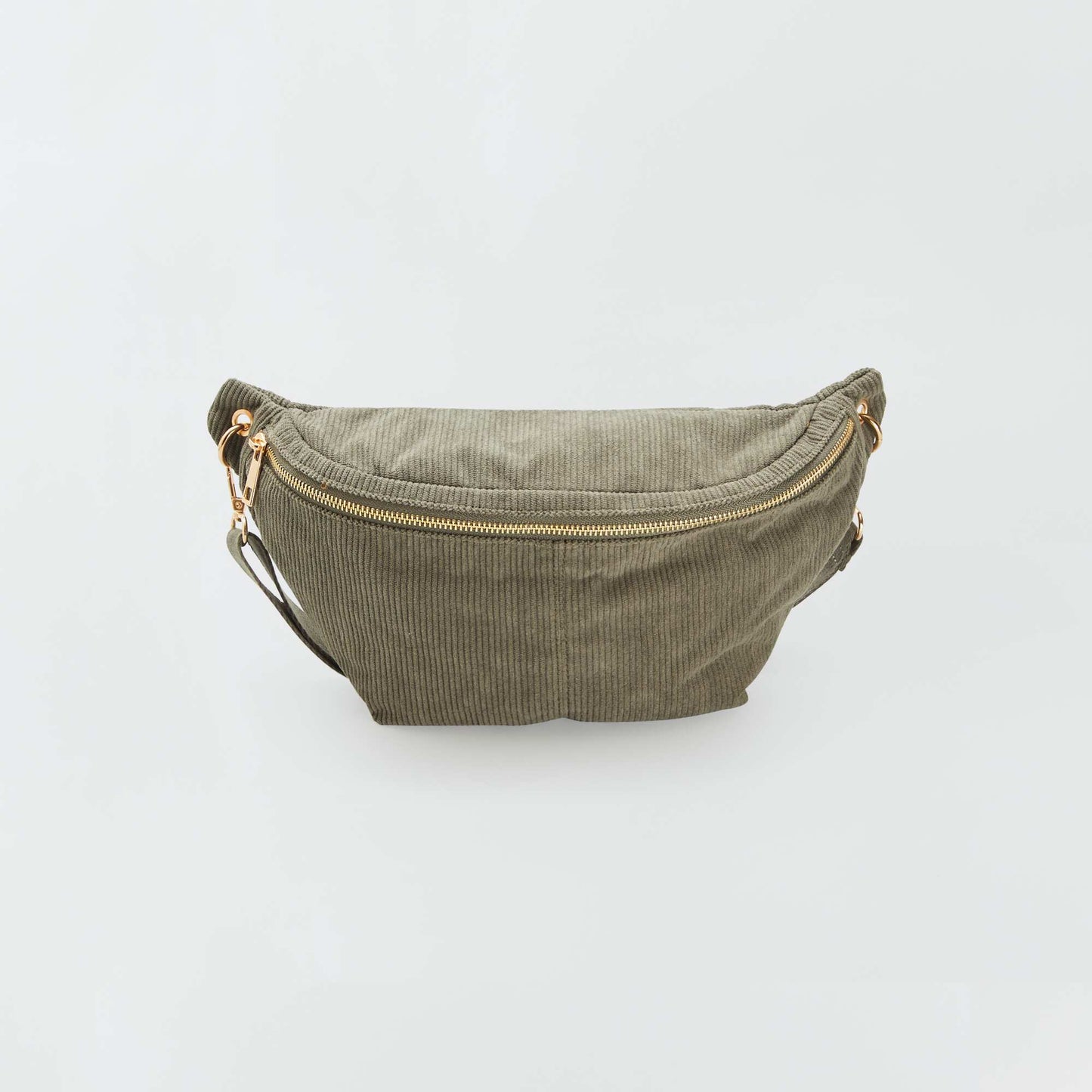 Corduroy waist bag GREEN