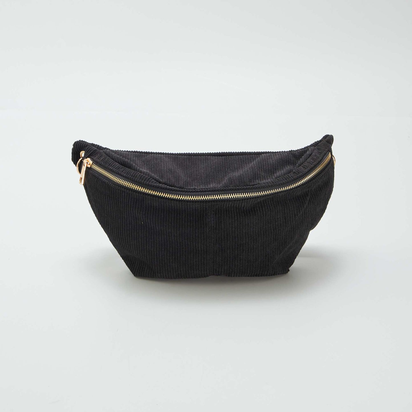 Corduroy waist bag BLACK