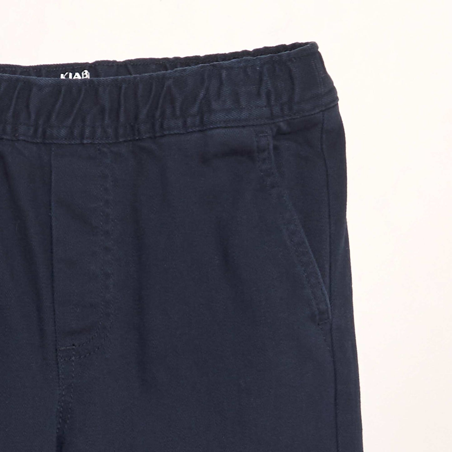 Lined multi-pocket trousers blue