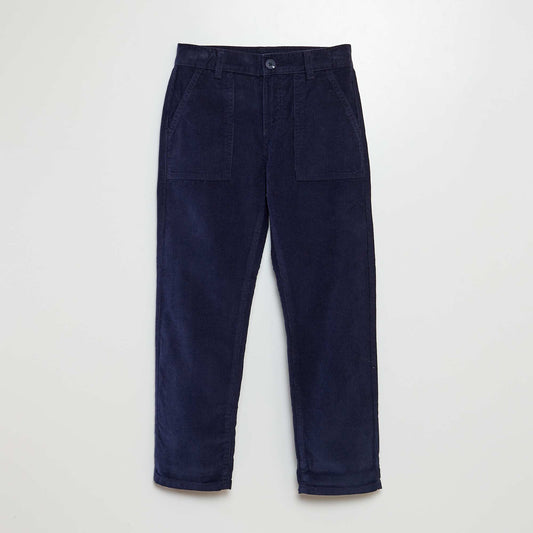 Corduroy trousers BLUE