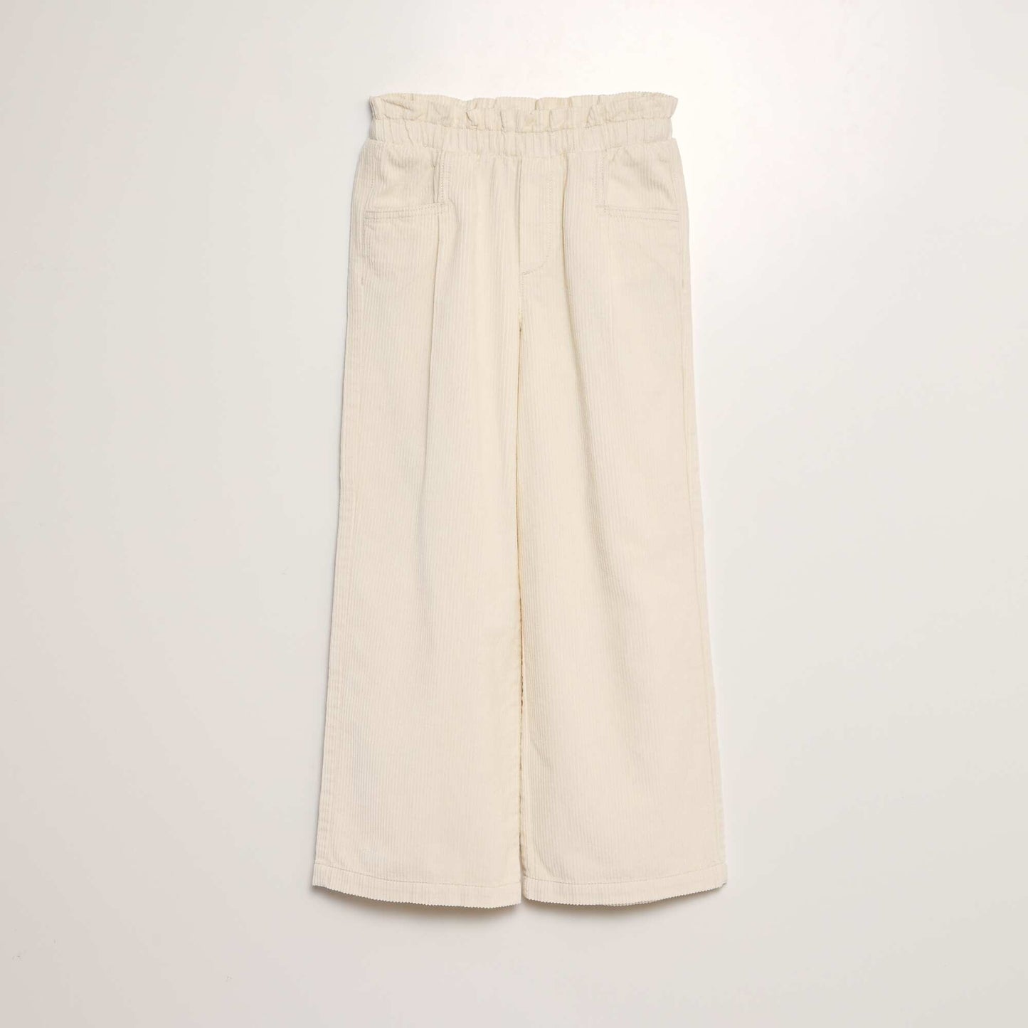 Corduroy trousers WHITE