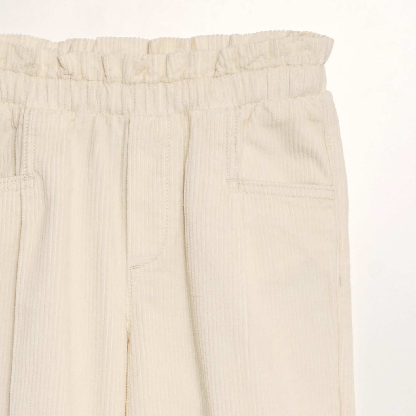 Corduroy trousers WHITE