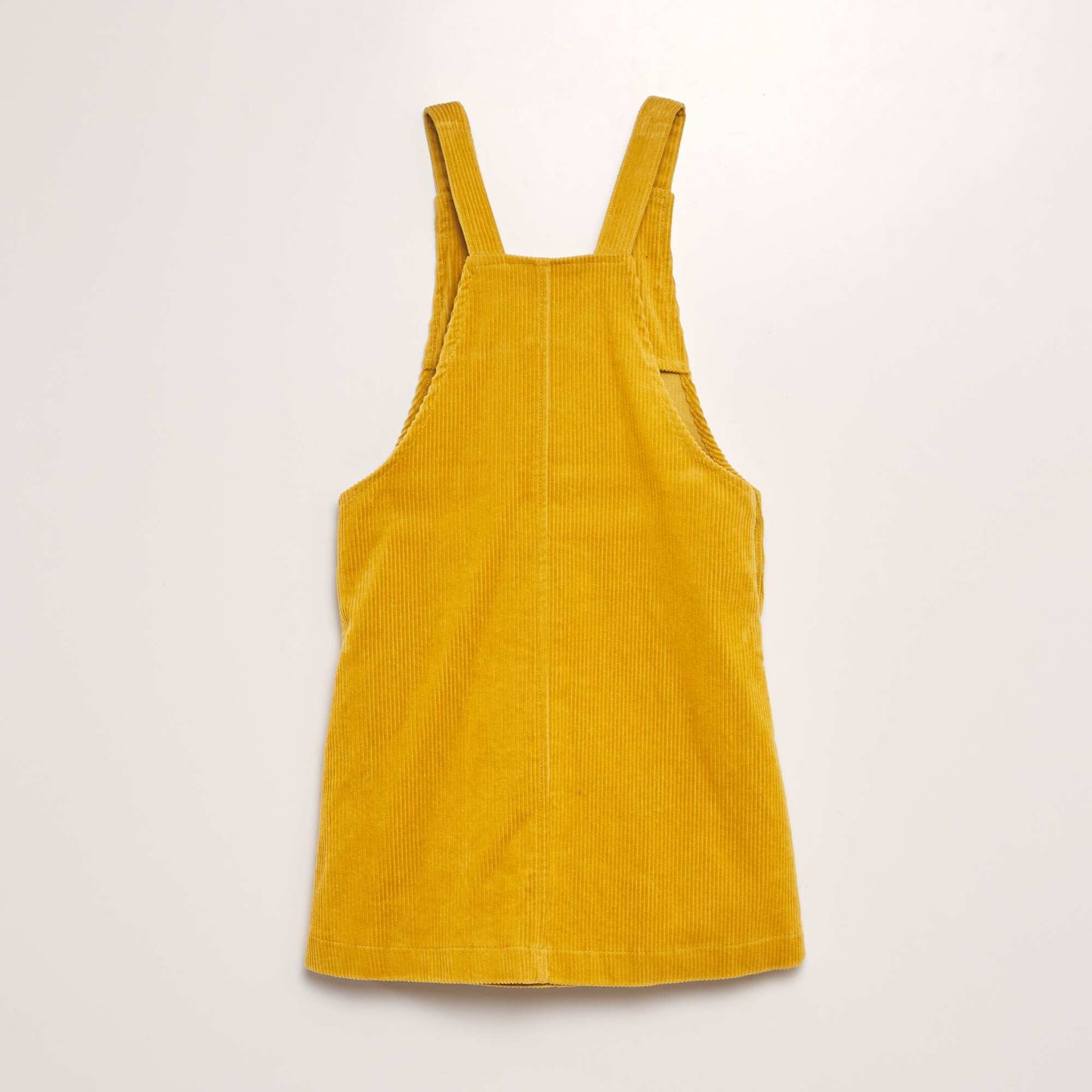 Corduroy dungaree dress YELLOW