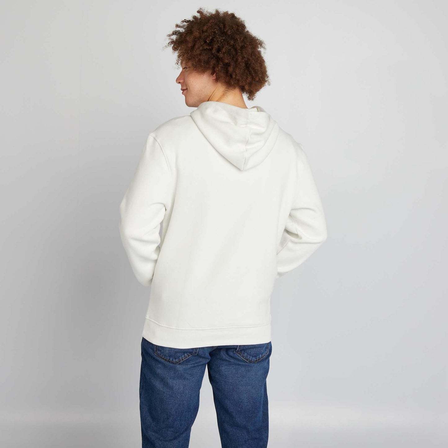 Plain hoodie WHITE