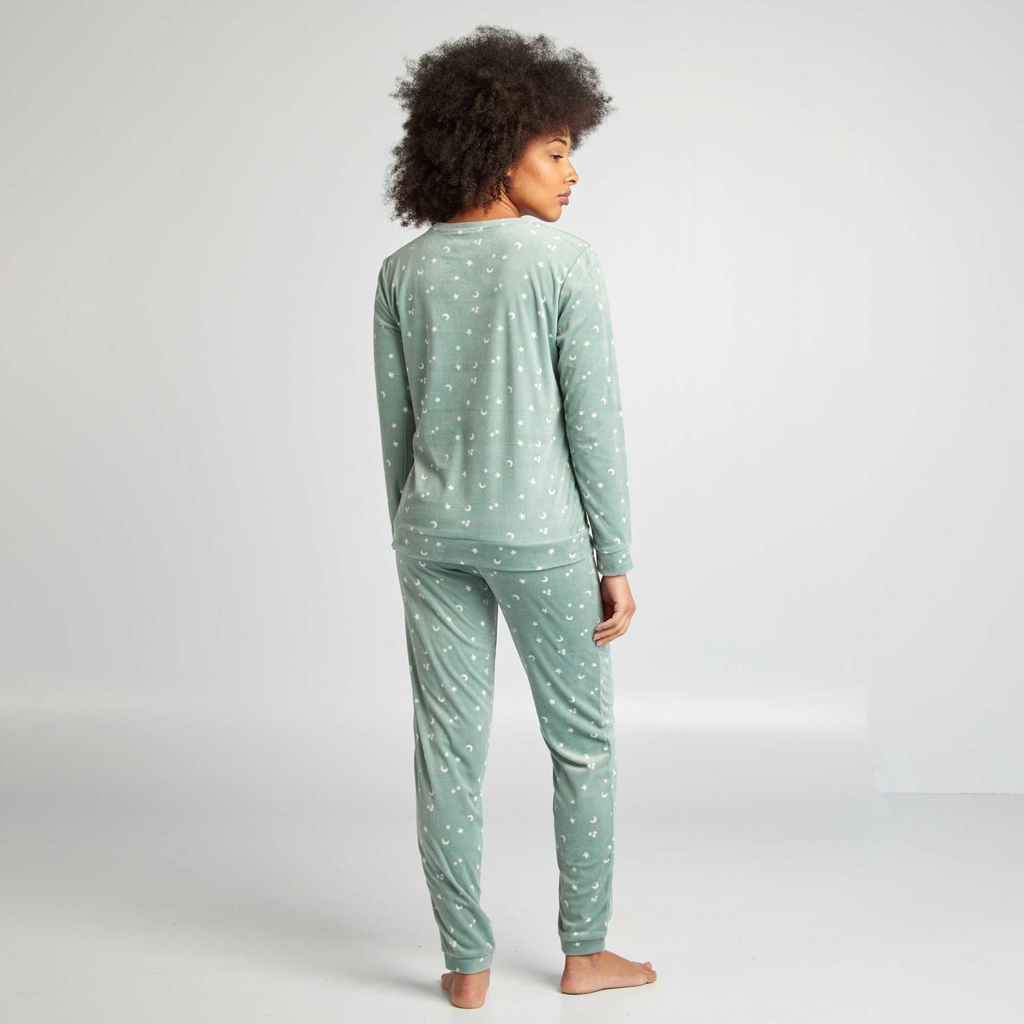 Printed 2-piece pyjama set GREEN